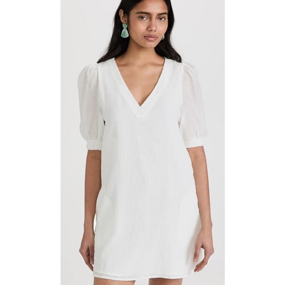 BB Dakota by Steve Madden Fields of Gold White Mini Dress Size XS - Picture 1 of 14